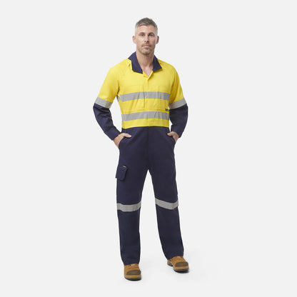 King Gee Workcool 2 Hi-Vis Reflective Two Tone Work Overalls (K51540)