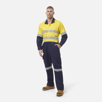 King Gee Workcool 2 Hi-Vis Reflective Two Tone Work Overalls (K51540)