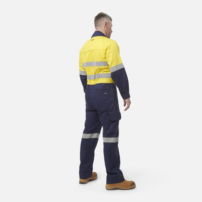 King Gee Workcool 2 Hi-Vis Reflective Two Tone Work Overalls (K51540)