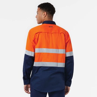 King Gee Originals Closed Front Vented Drill Shirt Tape (K54007)