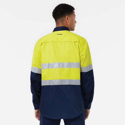 King Gee Originals Closed Front Vented Drill Shirt Tape (K54007)