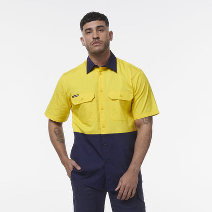 King Gee Workcool Vented Spliced Short Sleeve Shirt (K54008)