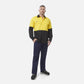 King Gee Workcool 2 Hi-Vis Two Tone Long Sleeve Drill Work Shirt (K54870)