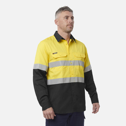 King Gee Workcool Vented Spliced Shirt Taped Long Sleeve (K54913)