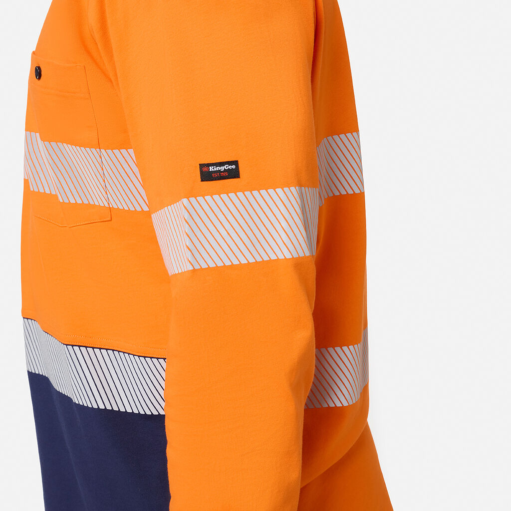 King Gee Originals Hi-Vis Spliced Cotton Polo (K54926)