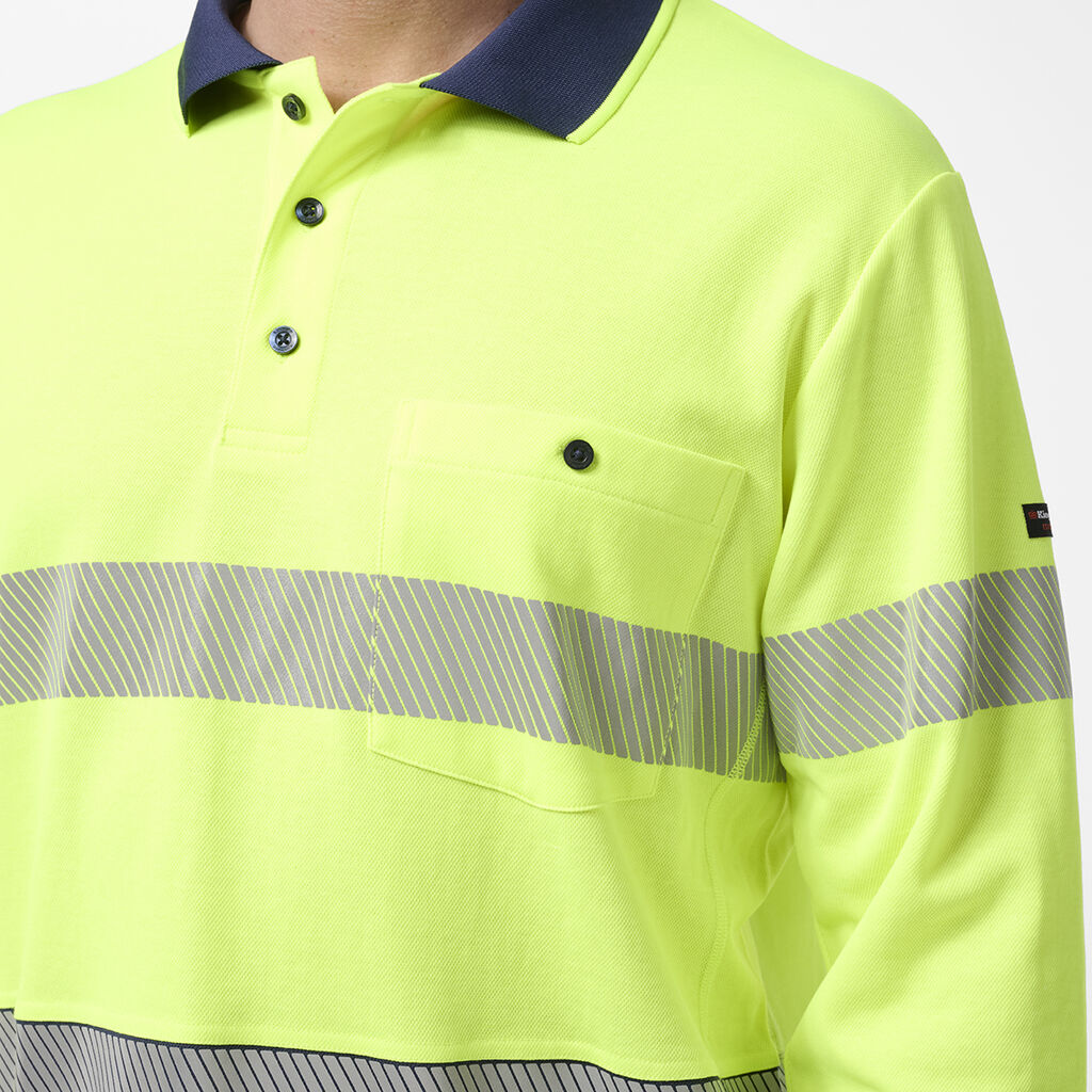 King Gee Originals Spliced Taped Cotton Back Polo (K54927)