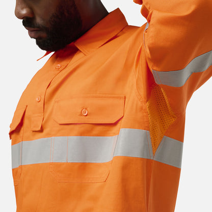 King Gee Originals Hi Vis Closed Front Shirt (K54934)