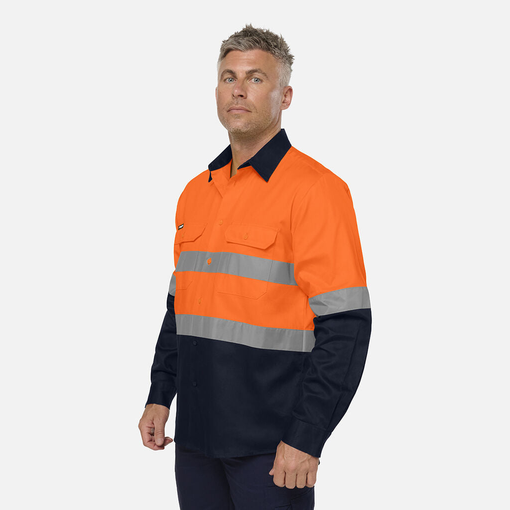 King Gee Originals Reflective Spliced Drill Shirt (K54936)