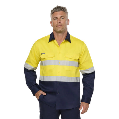 King Gee Originals Reflective Spliced Drill Shirt (K54936)