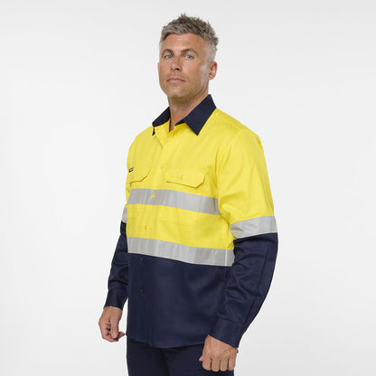 King Gee Originals Reflective Spliced Drill Shirt (K54936)