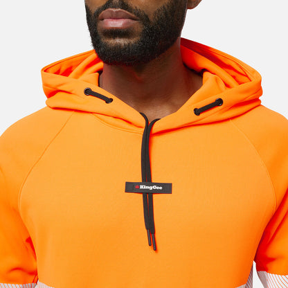 King Gee Originals Hi Vis Reflective Water Repellant Hoodie (K55013)