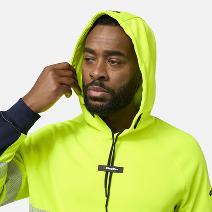 King Gee Originals Hi Vis Reflective Water Repellant Hoodie (K55013)