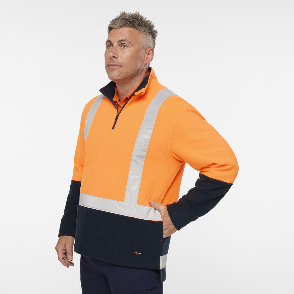 King Gee Originals Hi-Vis 1/4 Zip Pullover (K55014)