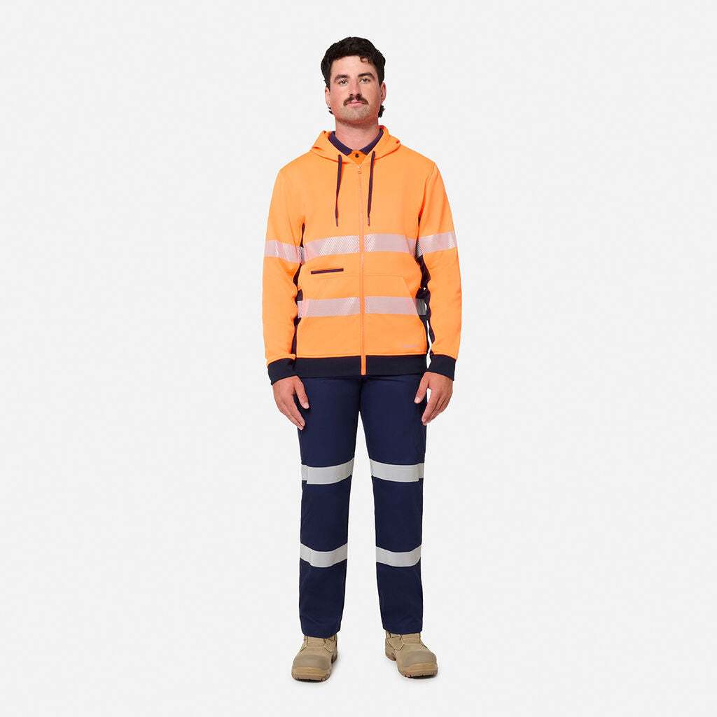 King Gee Originals Hi-Vis Spliced Full Zip Hoodie (K55018)