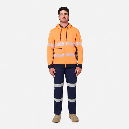 King Gee Originals Hi-Vis Spliced Full Zip Hoodie (K55018)