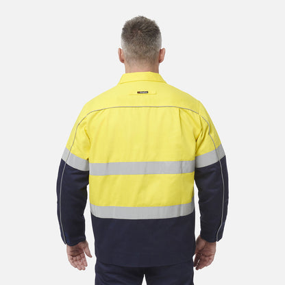 King Gee Originals Hi-Vis Reflective Cotton Drill Work Jacket (K55905)