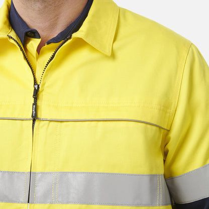King Gee Originals Hi-Vis Reflective Cotton Drill Work Jacket (K55905)