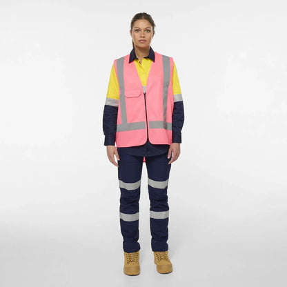 King Gee Originals Hi-Vis Safety X Back Vest (K57003)