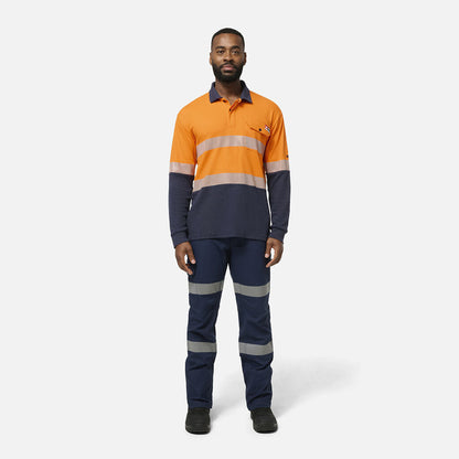 King Gee Shieldtec FR Hi-Vis Spliced Polo with FR Tape (K84008)