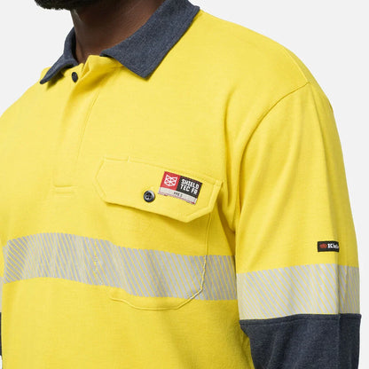 King Gee Shieldtec FR Hi-Vis Spliced Polo with FR Tape (K84008)