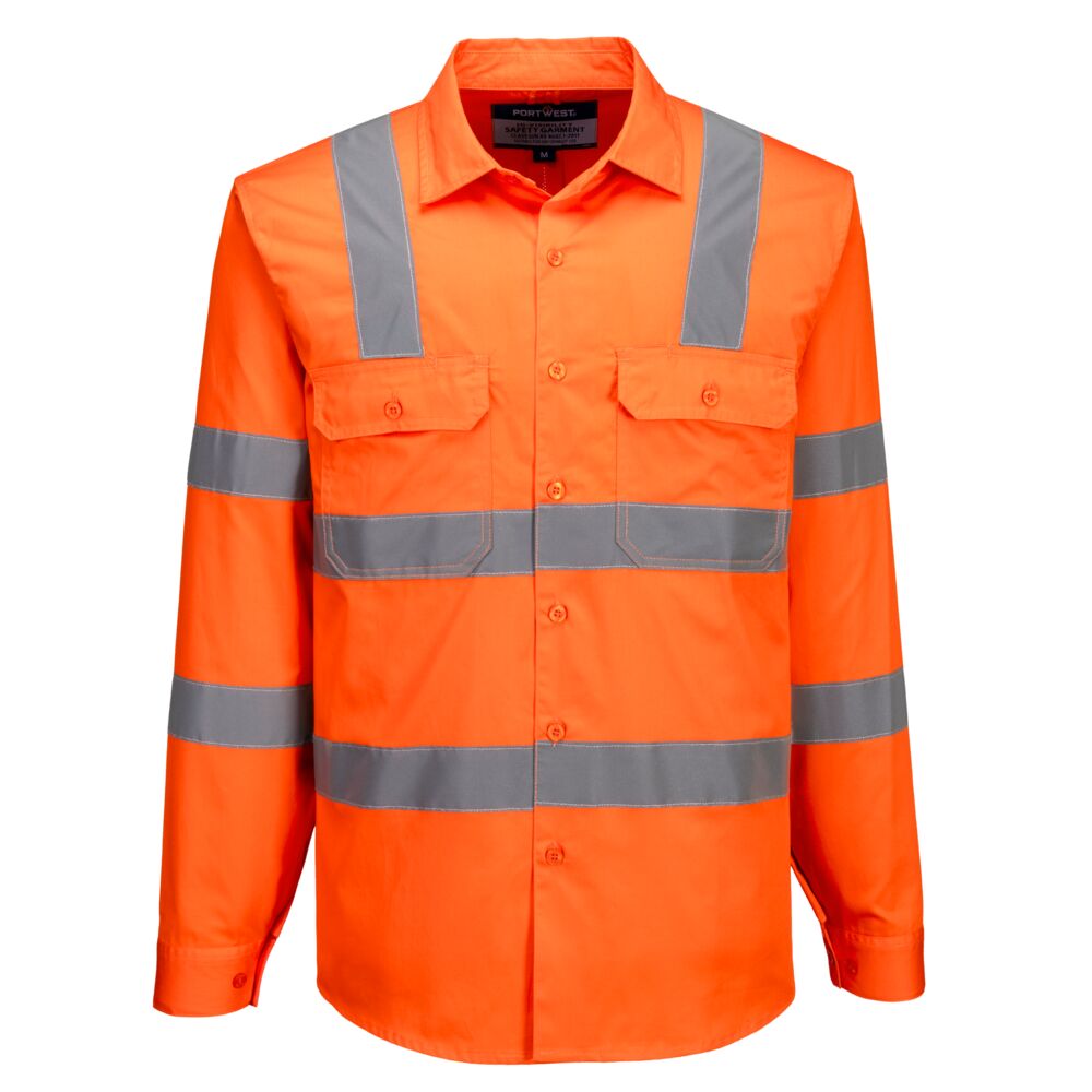 Portwest Hi-Vis Lightweight Cotton Shirt L/S (MA103)