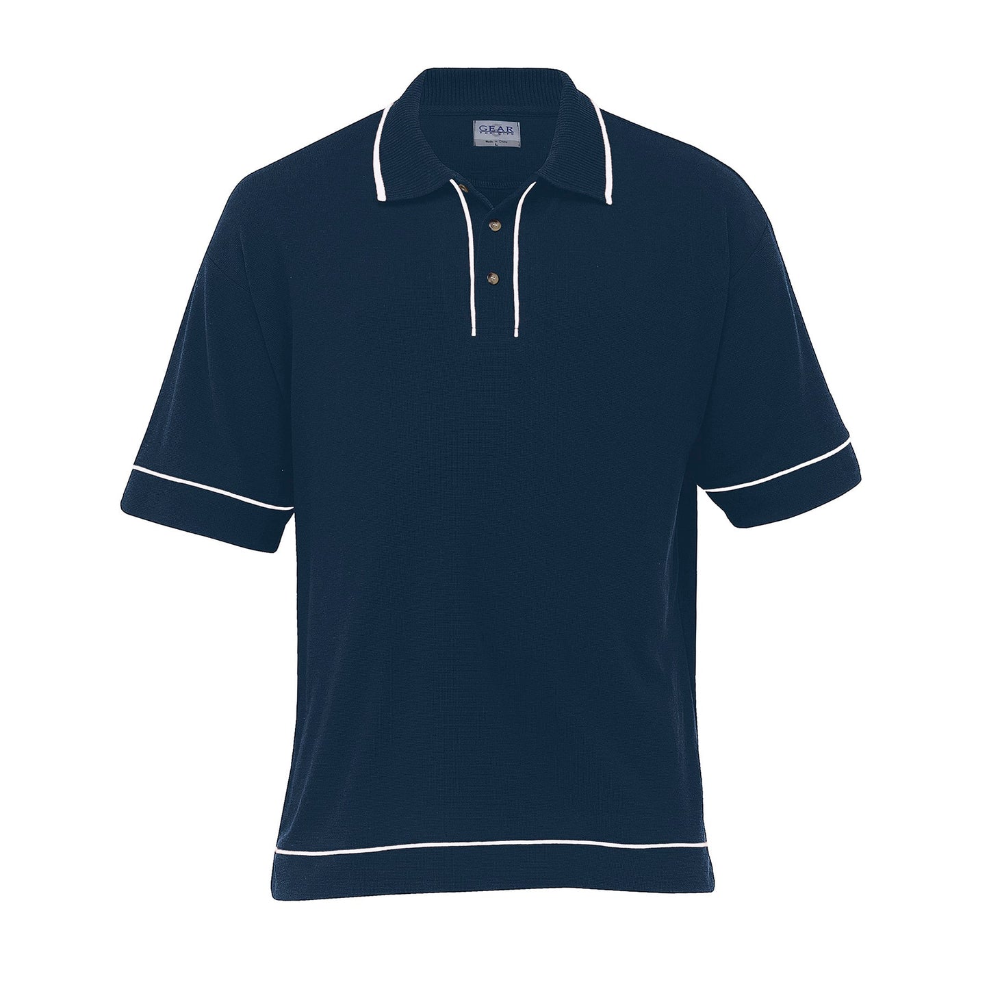 Gear For Life Mens Retro Waffle Polo(2nd 8 Colours) (RWP)