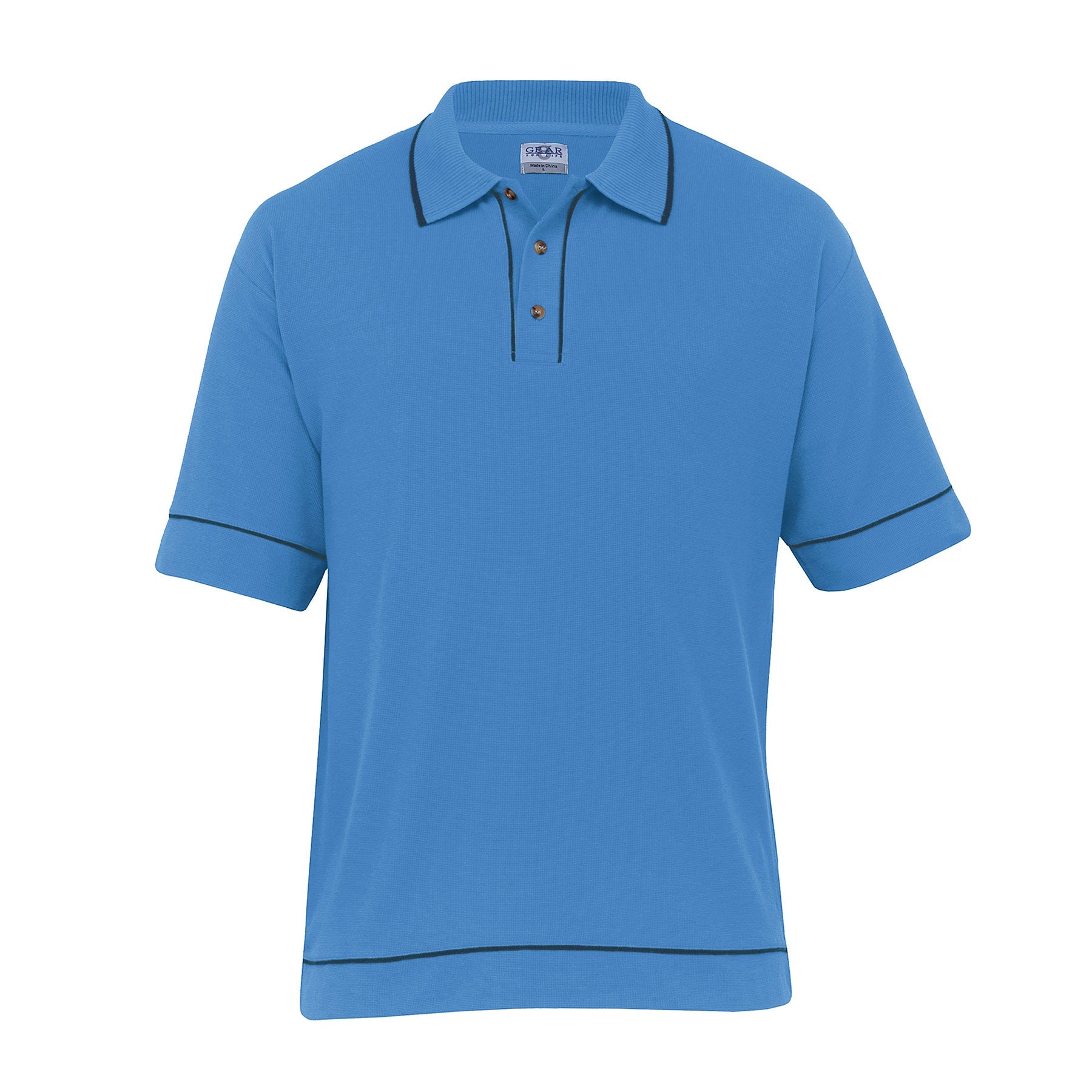 Gear For Life Mens Retro Waffle Polo(2nd 8 Colours) (RWP)