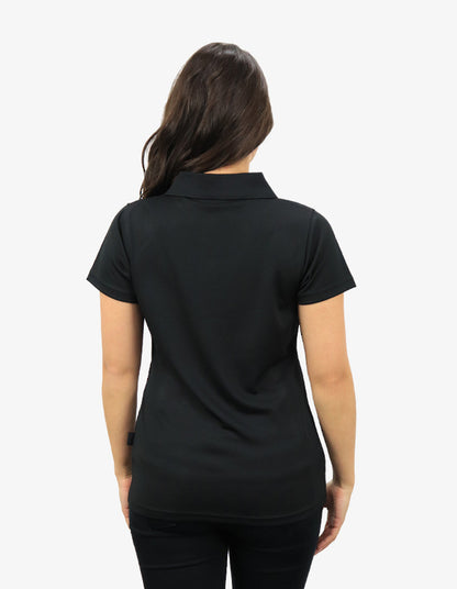 Be Seen Ladies Plain Polo Shirt With Herringbone Tape At Neck (The Piranha)