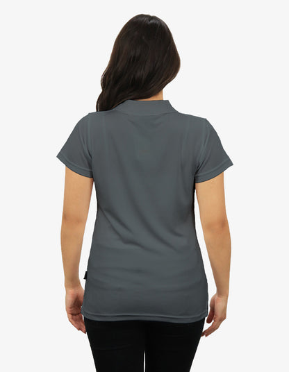 Be Seen Ladies Plain Polo Shirt With Herringbone Tape At Neck (The Piranha)
