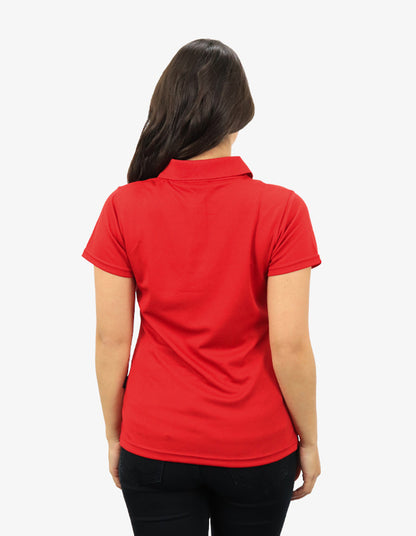 Be Seen Ladies Plain Polo Shirt With Herringbone Tape At Neck (The Piranha)