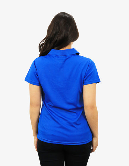 Be Seen Ladies Plain Polo Shirt With Herringbone Tape At Neck (The Piranha)