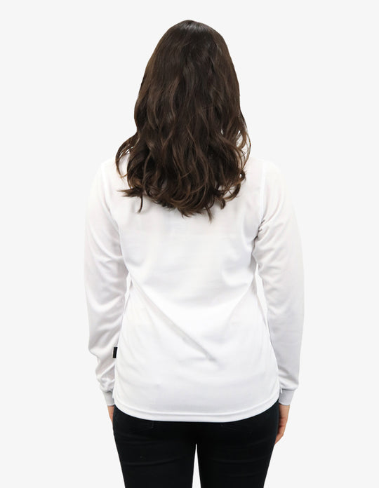 Be Seen Ladies Long Sleeve Plain Polo Shirt With Ribbed Cuffs (The Phoenix)
