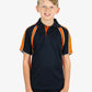 Be Seen Kids Polo Shirt With Contrast Sleeve Edge Piping (The Rozella)