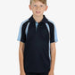 Be Seen Kids Polo Shirt With Contrast Sleeve Edge Piping (The Rozella)