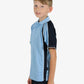 Be Seen Kids Polo Shirt With Contrast Sleeve Edge Piping (The Rozella)