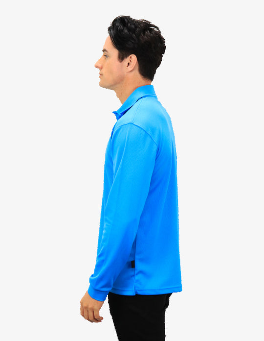 Be Seen Men's Plain Polo Shirt Long Sleeve (The Falcon)