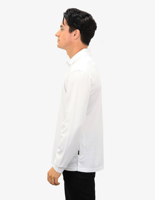 Be Seen Men's Plain Polo Shirt Long Sleeve (The Falcon)