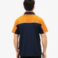 Be Seen Men's Polo Shirt With Contrast Sleeve 2nd Color (The Toucan)