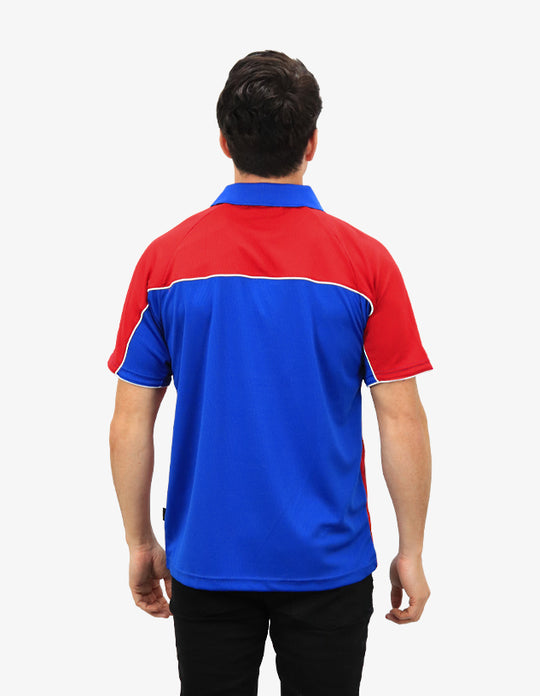 Be Seen Men's Polo Shirt With Contrast Sleeve 2nd Color (The Toucan)