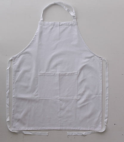 Bocini Cotton Drill Full BiB Apron With  Pocket-(WA0396)