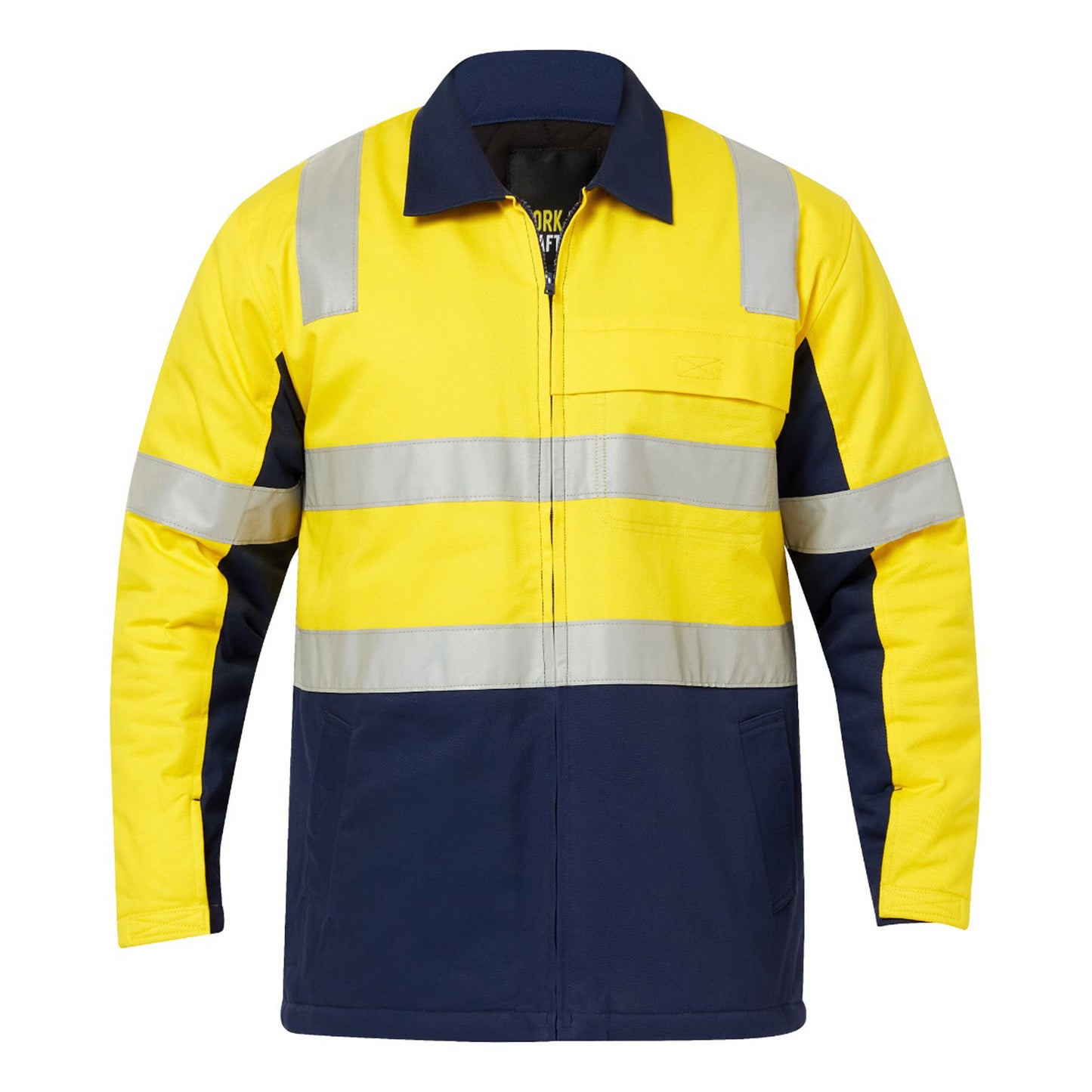 Workcraft Hi Vis Quilted Jkt W/Tape (WJ8019)
