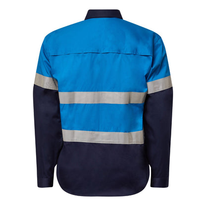 Workcraft Cotton Shirt Vented Tape-ls (WS4132)
