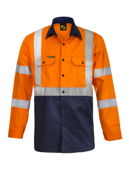 Workcraft X Pattern Hivis Cotton Shirt (WS6020)
