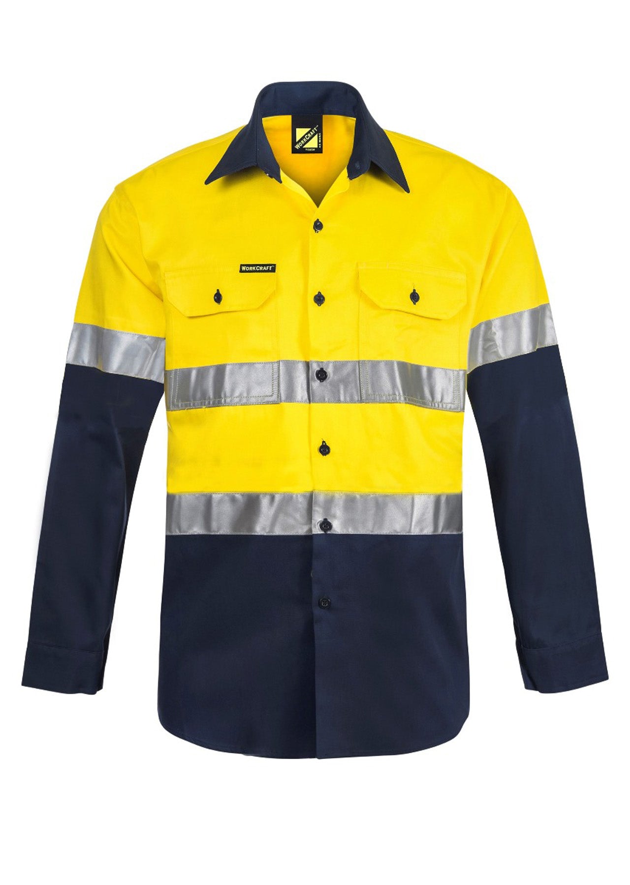 Workcraft Hybrid Hivis Close Front Shirt(WS6031)