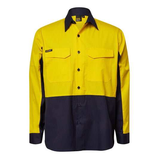 Workcraft Hivis Vented Ripstop Shirt-ls  (WS6066)