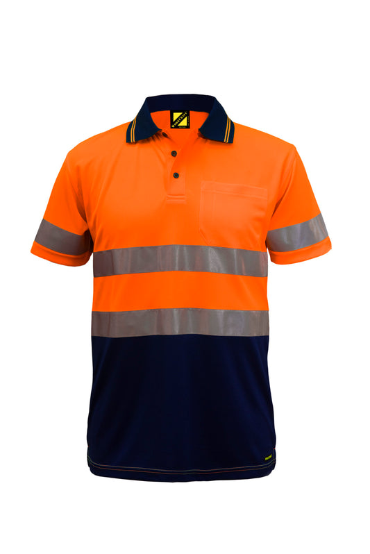 Workcraft Hi Vis Two Tone Ss Polo & Tape (WSP410)