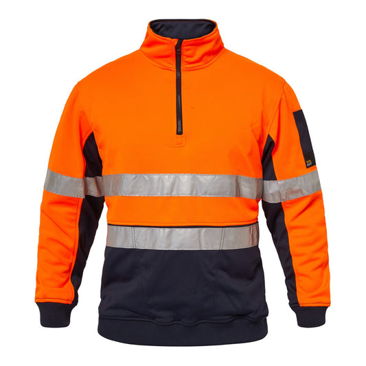 Workcraft Hivis Half Zip Pullover-tape (WT8013)