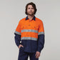 Hard Yakka Core Hi-Vis Long Sleeve 2 Tone Taped Vented Cotton Shirt (Y07940)