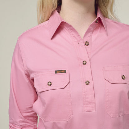 Hard Yakka Women'S Heritage Closed Front Drill Shirt (Y08399)