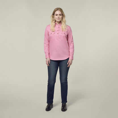 Hard Yakka Women'S Heritage Closed Front Drill Shirt (Y08399)